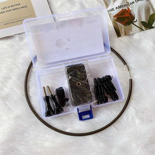 Flexible Neck Mount For Gopro And Smartphones - Compatible With Action Cameras-1915198154517647361