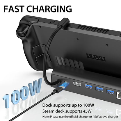 Steam Deck Expansion Dock With Hdmi And Gigabit Network Port-1922443429510516739