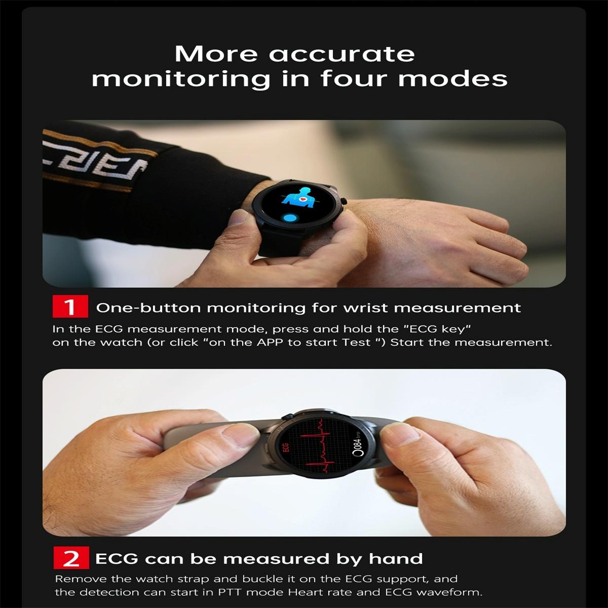 Smart Watch With Heart Rate And Blood Pressure Monitoring-1915196957446508548