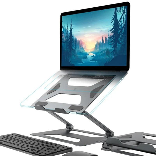Aluminum Laptop Holder For 14-17.3 Inch Screens - Ergonomic Design-1964932199551733761