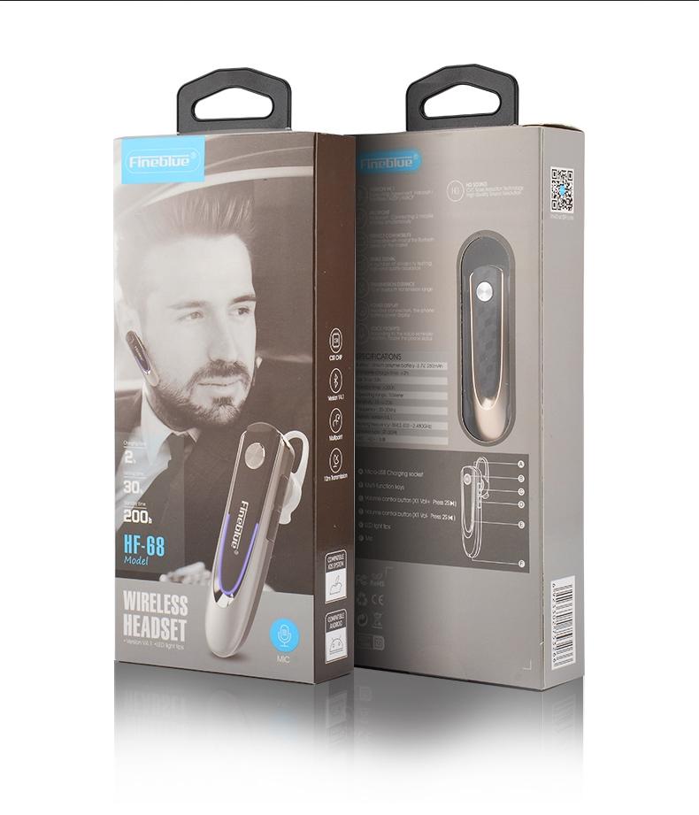 Wireless Bluetooth Earbud For Hands-Free Calls And Music - Large Battery - Black-1915198365126234118