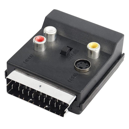 Scart Male To Female S-Video Rca Adapter - Audio Converter-1915198408734412801
