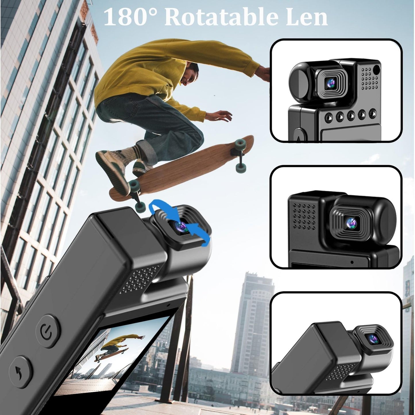 Professional 1080P Hd Action Camcorder - Black-1922443433507688450