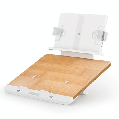 Adjustable Desktop Book Stand With Multi-Angle Clip - Foldable Tablet Holder-1964932277876166656