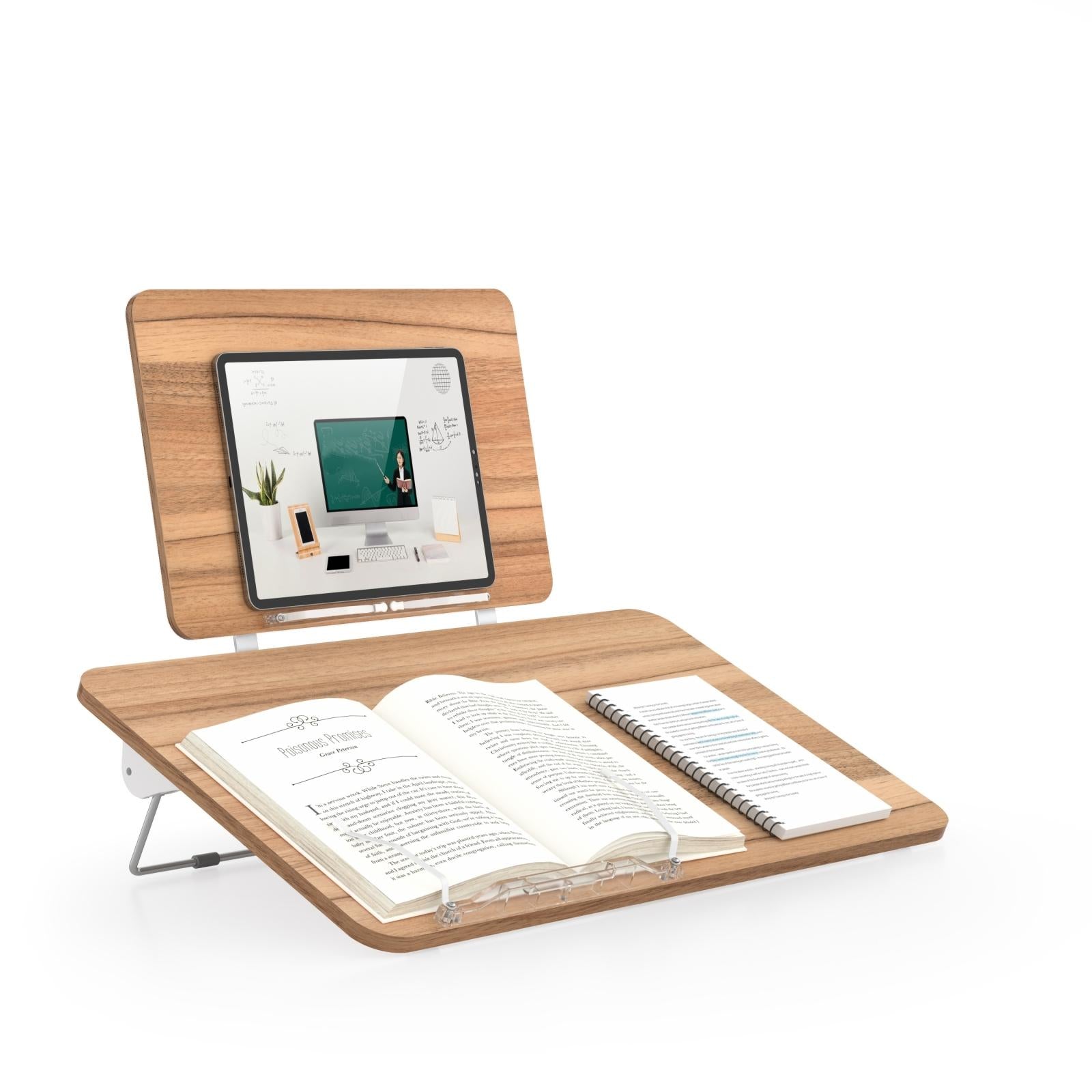 Portable Folding Book Stand For Home Dorm And Desktop Use-1964932256560713729