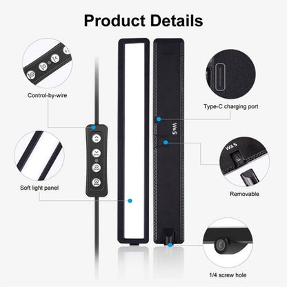 Portable Led Webcam Light With Tripod For Video Conferencing-1922443448917561349