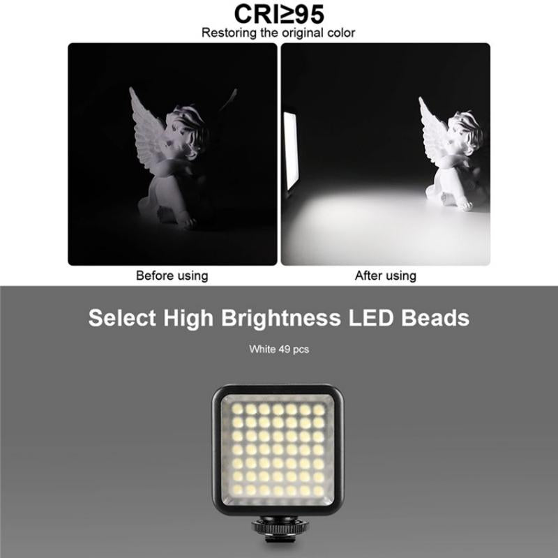 Mini Led Camera Light For Live Streaming And Photography-1922443444572262402