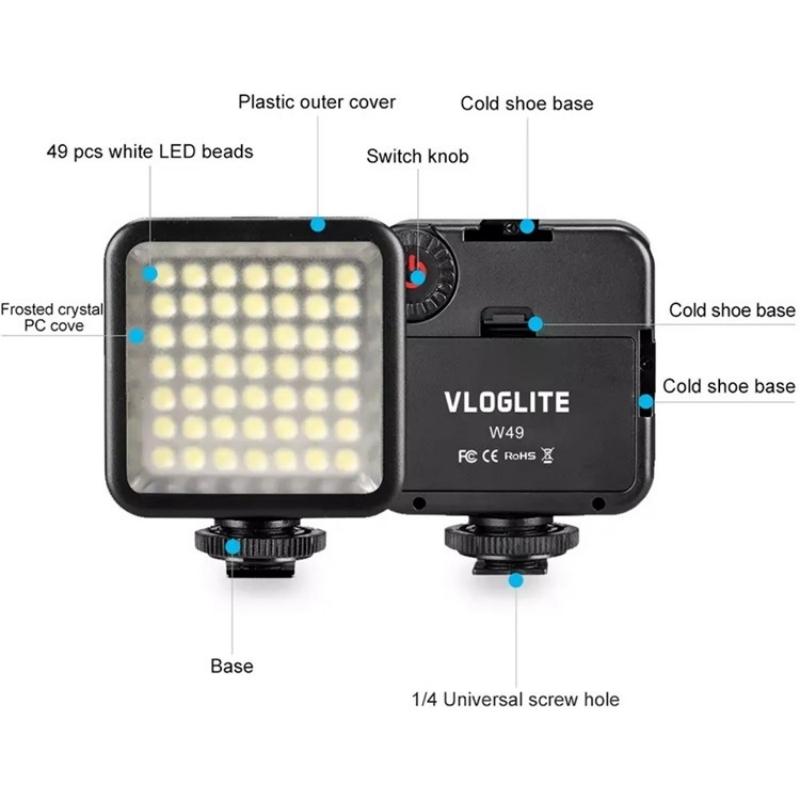 Mini Led Camera Light For Live Streaming And Photography-1922443444572262406