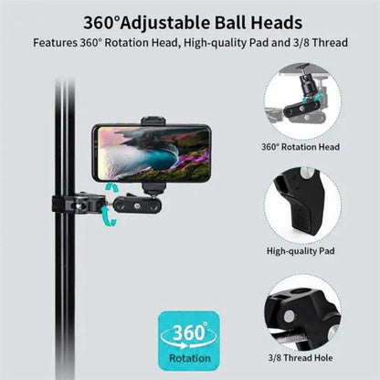 Aluminum Handlebar Magic Arm Rod Mount With Crab Clamp-1915196991919493122