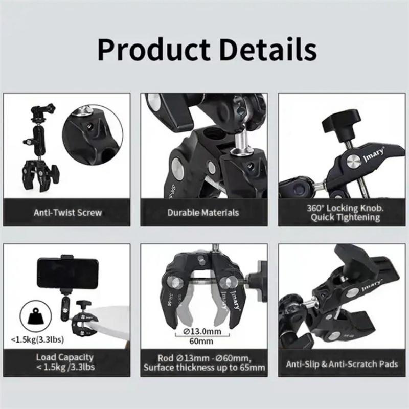 Aluminum Handlebar Magic Arm Rod Mount With Crab Clamp-1915196991919493123