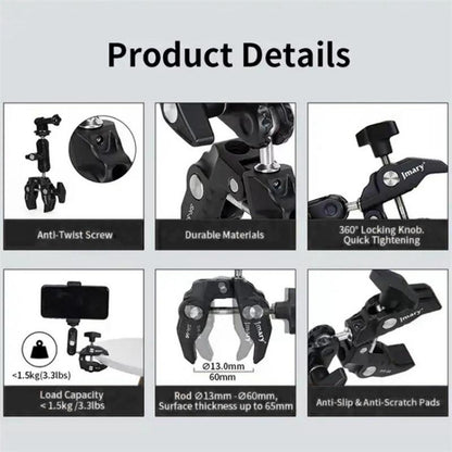 Aluminum Handlebar Magic Arm Rod Mount With Crab Clamp-1915196991919493123