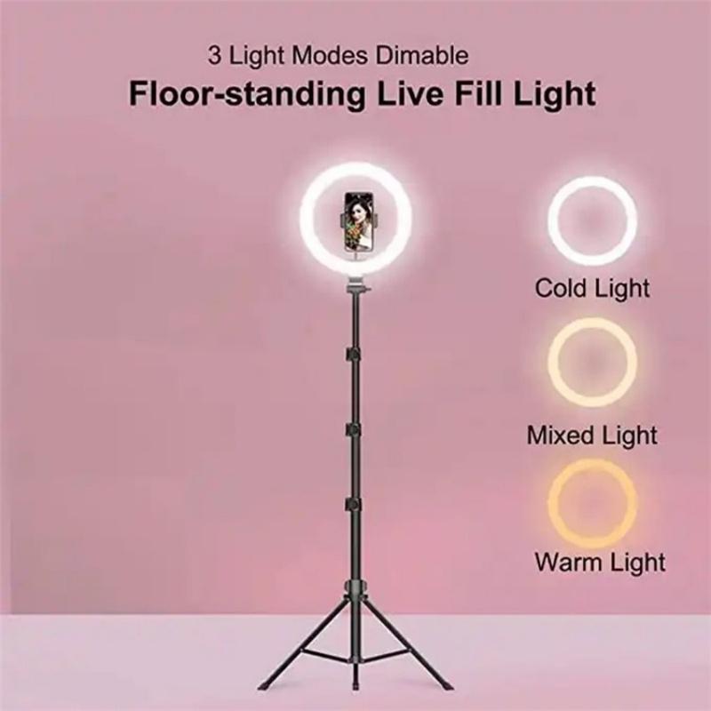 10 Inch Ring Light Set For Live Streaming And Beauty Stand-1915197400830578694