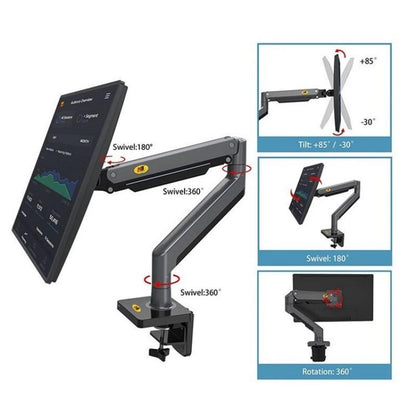 Adjustable Aluminum Monitor Holder - Rotatable 22-40 Inches-1964932323703132163