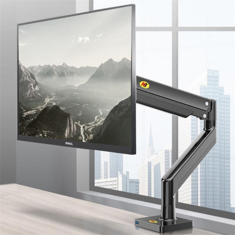 Adjustable Aluminum Monitor Holder - Rotatable 22-40 Inches-1964932323703132168