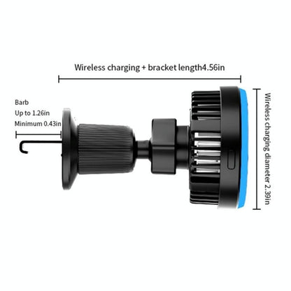 Wireless Car Charger With Rgb Light And Magnetic Air Outlet-1915197770306818053