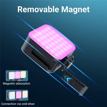 Mini Rgb Video Lamp With Magnetic Adsorption For Live Broadcast-1915198055553044489