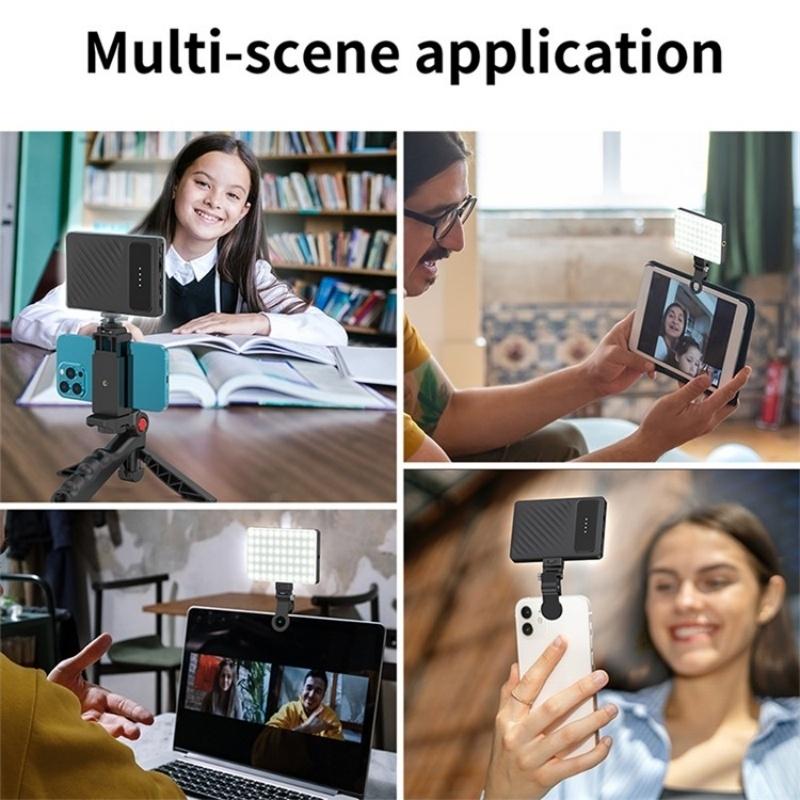 Portable Clip-On Fill Light For Mobile Devices - Three Light Modes-1964932269114265606