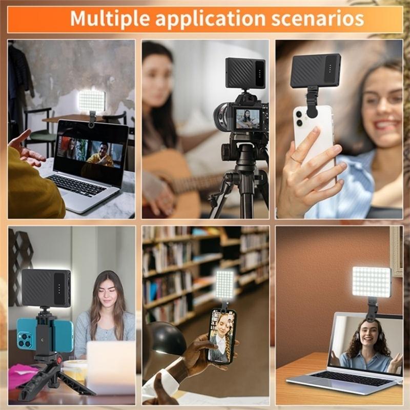 Portable Clip-On Fill Light For Mobile Devices - Three Light Modes-1964932269114265608