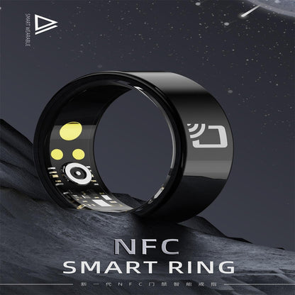 Smart Ring With Heart Rate Blood Oxygen Sleep Monitoring And Multiple Sports Modes - Black Size 9-1964932188415856641