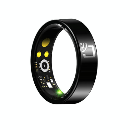 Smart Ring With Heart Rate Blood Oxygen Sleep Monitoring And Multiple Sports Modes - Black Size 13-1964932206904348679