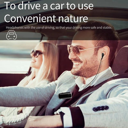 Wireless Bluetooth In-Ear Earphone With Vibrating Alert And Hands-Free Clip - Rose Red-1915197840481718278