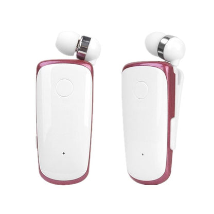 Wireless Bluetooth In-Ear Earphone With Vibrating Alert And Hands-Free Clip - Rose Red-1915197840481718279