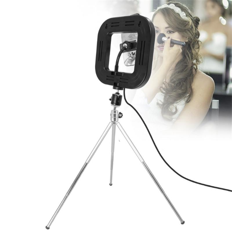 Dimmable Square Led Light With Tripod And Phone Holder-1915197551141851140
