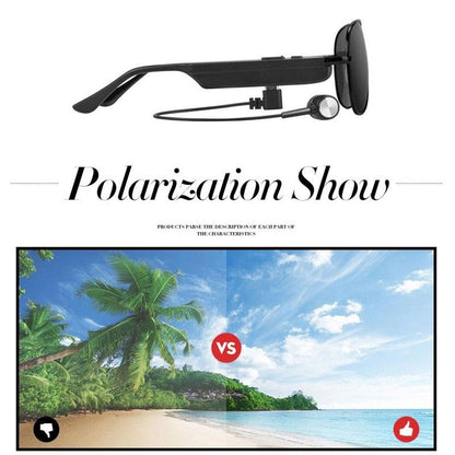 Wireless Bluetooth Sunglasses With Music Earphones And Mic-1915197528018653187