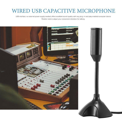 Mini Usb Microphone Stand For Pc Recording-1915196989574877186