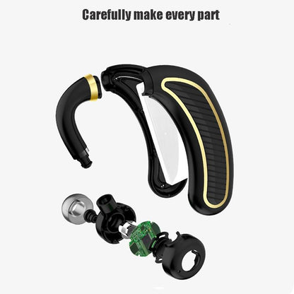 Wireless Bluetooth Earphones With Mic - 24Hrs Work Time - For Iphone / Android - Black / Gold-1915196688927166465