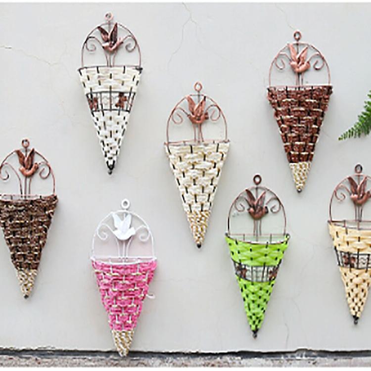 Rustic Hanging Rattan Vase For Farmhouse Decor-1915198045247639558