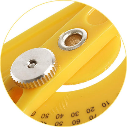Protractor Measuring Arm Ruler - 180 Degree Woodworking Tool-1964932323879292932