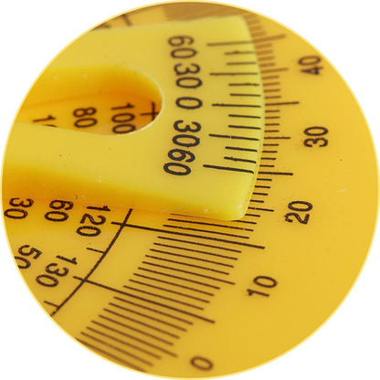 Protractor Measuring Arm Ruler - 180 Degree Woodworking Tool-1964932323879292933