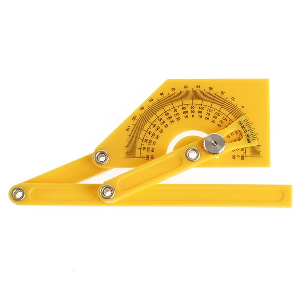 Protractor Measuring Arm Ruler - 180 Degree Woodworking Tool-1964932323879292934