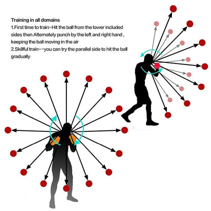 4-In-1 Head-Mounted Boxing Ball Set For Speed Training And Reaction-1915198037819527173