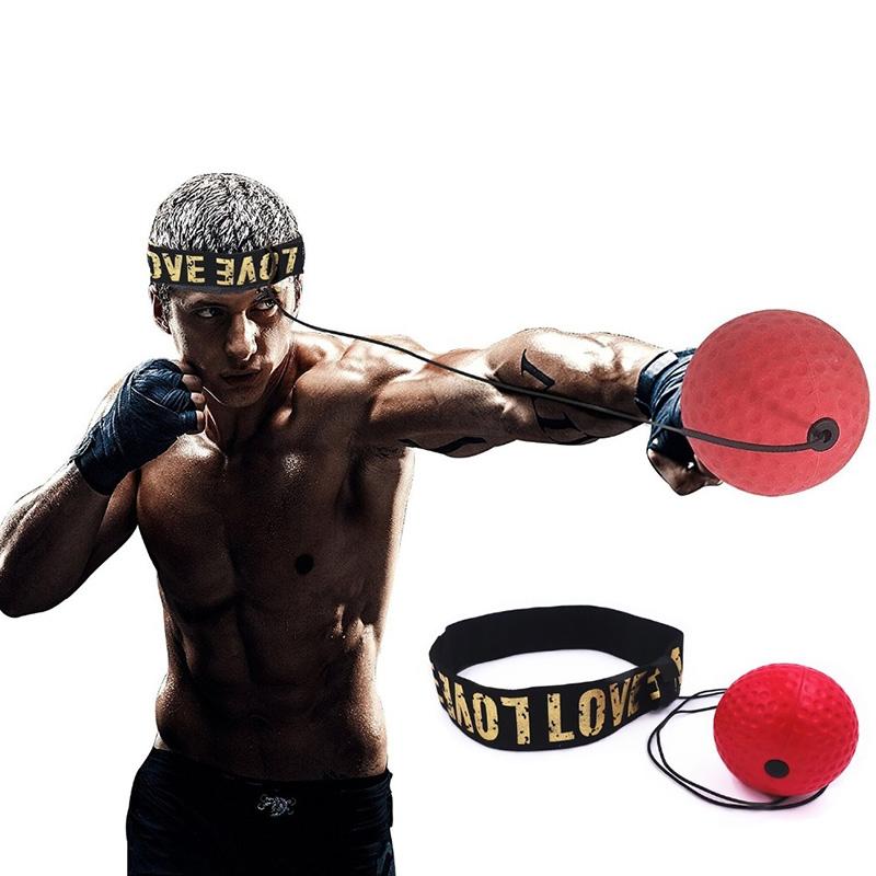4-In-1 Head-Mounted Boxing Ball Set For Speed Training And Reaction-1915198037819527175
