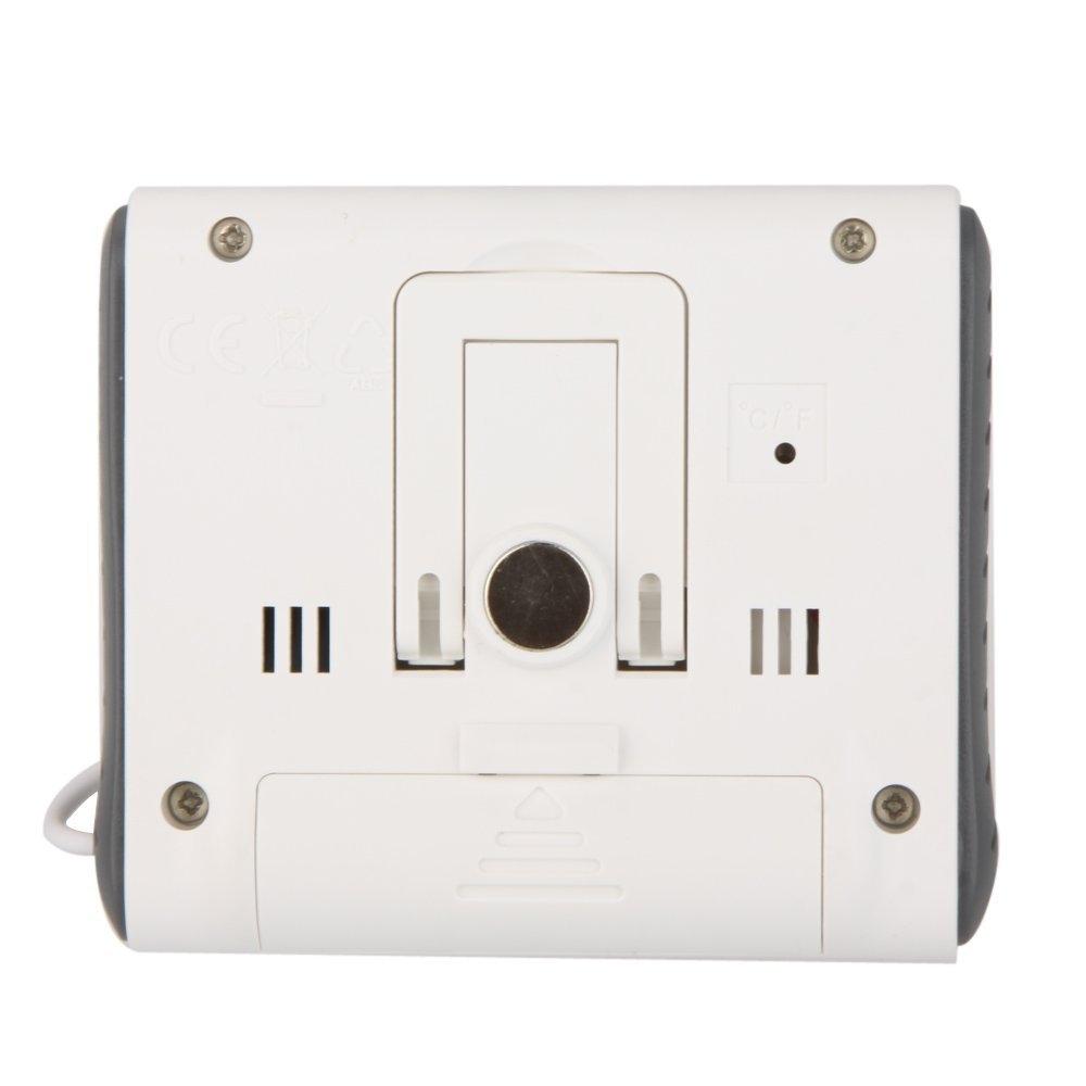 Digital Thermometer Hygrometer With External Sensor - White-1964932286227025924