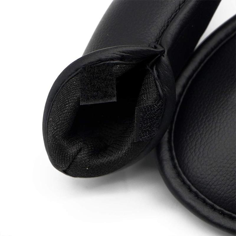 Versatile 12-Piece Golf Club Cap Set In Black Pu Leather With Litchi Texture-1915196900303310850