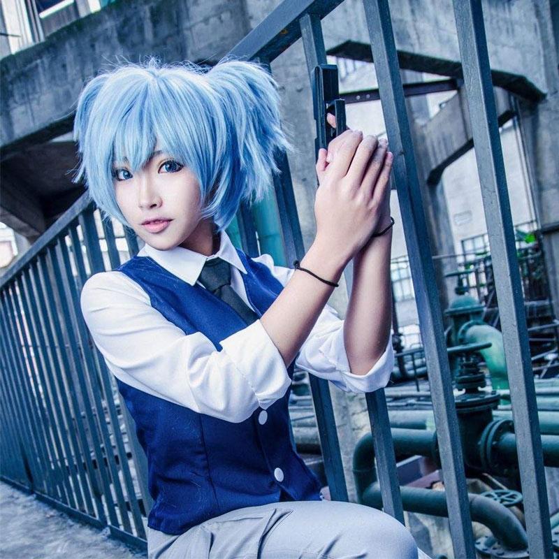 Assassination Classroom Nagisa Cosplay Wig - Blue-1915196815569981444