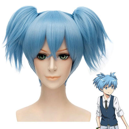 Assassination Classroom Nagisa Cosplay Wig - Blue-1915196815569981445