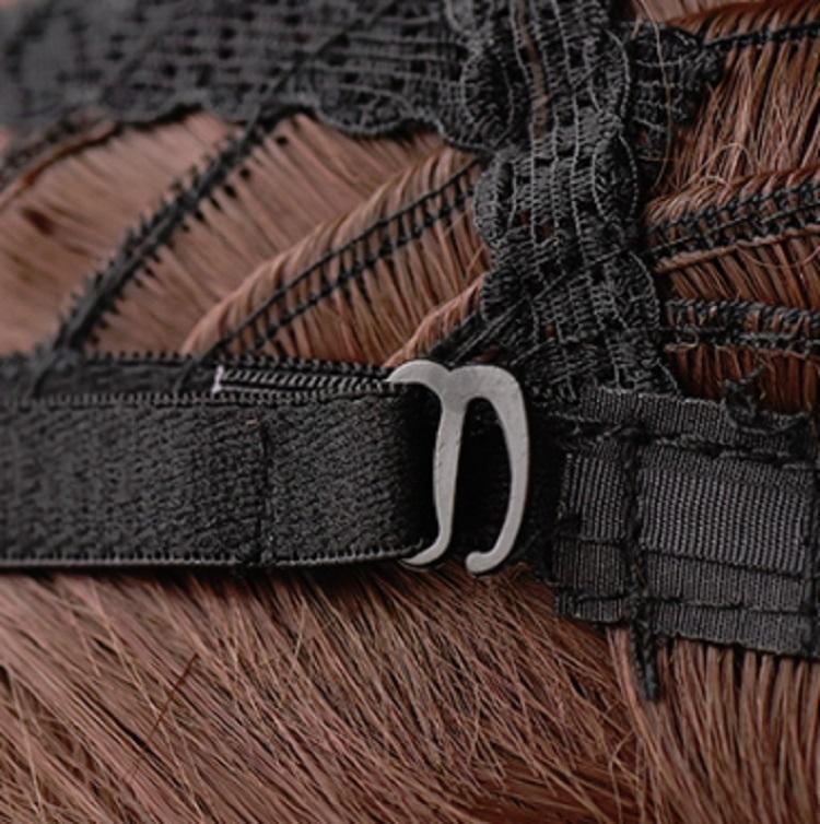 54Cm Natural Fluffy Wool Wig With Bangs-1915197826267222022