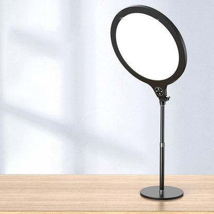 Large Desktop Beauty Fill Light Bracket For Live Broadcast And Photography - 14.2 Inch / 36Cm - Black-1915196658828840960