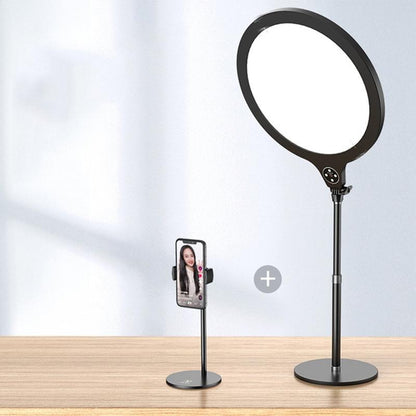 Large Desktop Beauty Fill Light Bracket For Live Broadcast And Photography - 14.2 Inch & 36Cm - Black-1915196661622247431