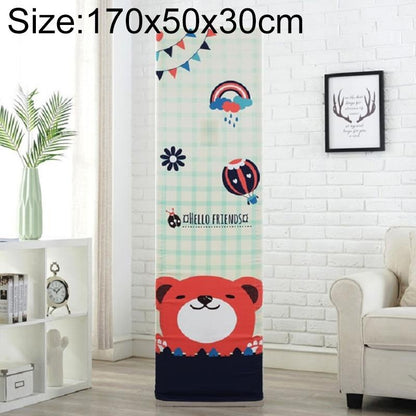 Vertical Cabinet Air Conditioning Dust Cover - All-Inclusive Fabric - Dark Grid Bear - 170X50X30Cm-1964932235597582336