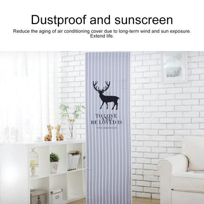 180X55X35Cm Dark Grid Bear All-Inclusive Fabric Dust Cover For Vertical Cabinet Ac-1915197026266648578