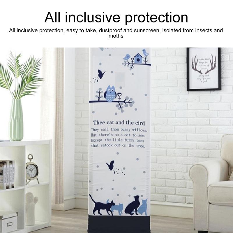 180X55X35Cm Rabbit Fabric Dust Cover For Vertical Cabinet Air Conditioners-1964932263913328645