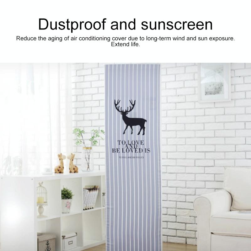 180X55X35Cm Raindrop Fabric Dust Cover For Vertical Cabinet Air Conditioners-1964932258645282818