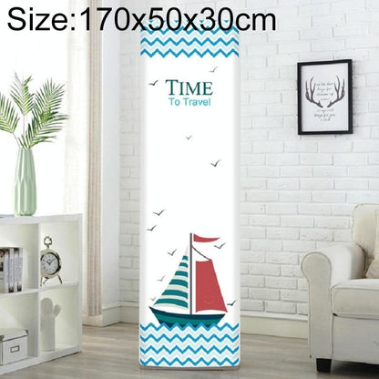 Vertical Cabinet Air Conditioning Cover - All-Inclusive Fabric - 170X50X30Cm - Sailboat Design-1915198432402870279