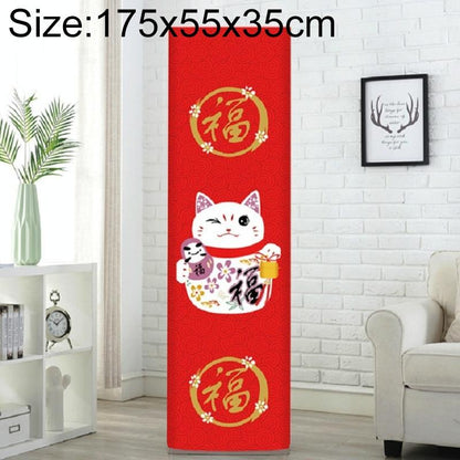 175X55X35Cm Lucky Cat Fabric Dust Cover For Vertical Cabinet Air Conditioners-1915197564169359367