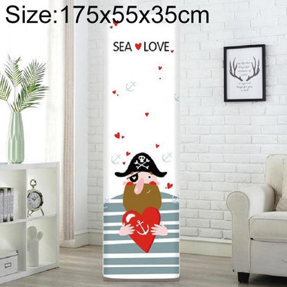 Complete Vertical Cabinet Air Conditioner Cover - Pirate Design 175X55X35Cm-1915197221666689031